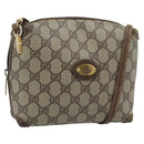 GUCCI GG Supreme Shoulder Bag PVC Leather Beige Gold 007 39 4916 Auth ka5111-1