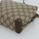 GUCCI GG Supreme Shoulder Bag PVC Leather Beige Gold 007 39 4916 Auth ka5111-12