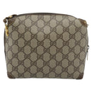 GUCCI GG Supreme Shoulder Bag PVC Leather Beige Gold 007 39 4916 Auth ka5111-3