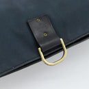 GUCCI Shoulder Bag Canvas Navy Gold 90669 Auth ka5112-10
