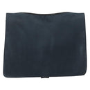 GUCCI Shoulder Bag Canvas Navy Gold 90669 Auth ka5112-13