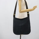 GUCCI Shoulder Bag Canvas Navy Gold 90669 Auth ka5112-23