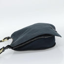 GUCCI Shoulder Bag Canvas Navy Gold 90669 Auth ka5112-3
