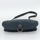 GUCCI Shoulder Bag Canvas Navy Gold 90669 Auth ka5112-5