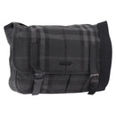BURBERRY Nova Check Shoulder Bag Black Auth ka5113-1