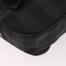 BURBERRY Nova Check Shoulder Bag Black Auth ka5113-12