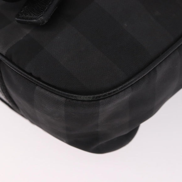 BURBERRY Nova Check Shoulder Bag Black Auth ka5113