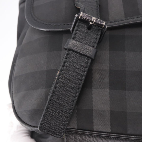 BURBERRY Nova Check Shoulder Bag Black Auth ka5113