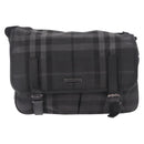 BURBERRY Nova Check Shoulder Bag Black Auth ka5113-13