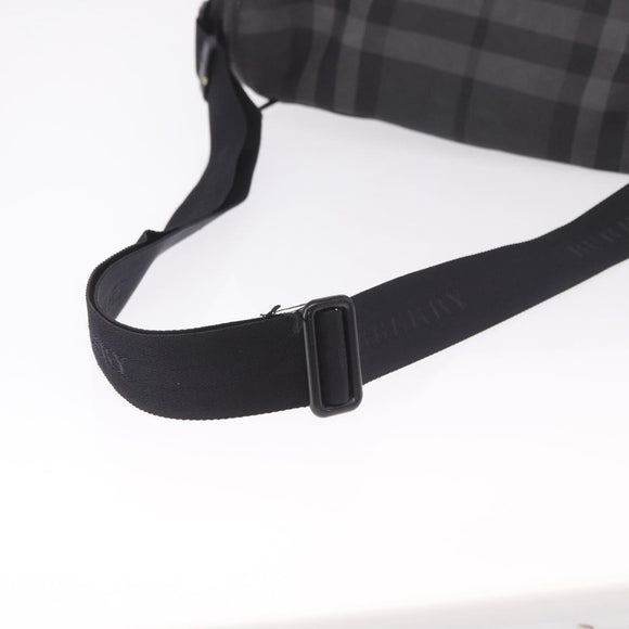 BURBERRY Nova Check Shoulder Bag Black Auth ka5113