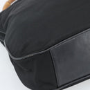 GUCCI Bamboo Hand Bag Canvas Black Silver 001 1553 Auth ka5114-14