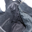 GUCCI Bamboo Hand Bag Canvas Black Silver 001 1553 Auth ka5114-19