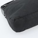 PRADA Nylon Shoulder Bag Black Silver Auth ka5115-11