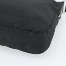 PRADA Nylon Shoulder Bag Black Silver Auth ka5115-12