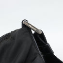 PRADA Nylon Shoulder Bag Black Silver Auth ka5115-14