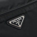 PRADA Nylon Shoulder Bag Black Silver Auth ka5115-15