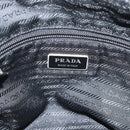 PRADA Nylon Shoulder Bag Black Silver Auth ka5115-17