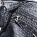 PRADA Nylon Shoulder Bag Black Silver Auth ka5115-21