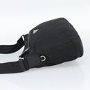 PRADA Nylon Shoulder Bag Black Silver Auth ka5115-4