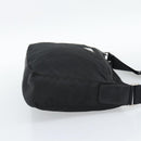 PRADA Nylon Shoulder Bag Black Silver Auth ka5115-5