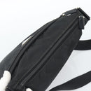 PRADA Nylon Shoulder Bag Black Silver Auth ka5115-6