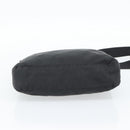 PRADA Nylon Shoulder Bag Black Silver Auth ka5115-9
