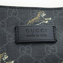 GUCCI GG Supreme Tote Bag PVC Leather Black 495559 Auth ka5117-18