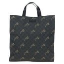 GUCCI GG Supreme Tote Bag PVC Leather Black 495559 Auth ka5117-13