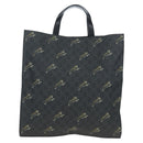 GUCCI GG Supreme Tote Bag PVC Leather Black 495559 Auth ka5117-2