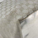 GUCCI GG Canvas Tote Bag Silver 131231 Auth ka5118-11