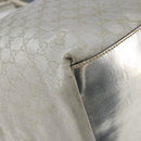 GUCCI GG Canvas Tote Bag Silver 131231 Auth ka5118-13
