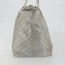 GUCCI GG Canvas Tote Bag Silver 131231 Auth ka5118-4