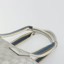 GUCCI GG Canvas Tote Bag Silver 131231 Auth ka5118-8