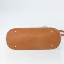 CELINE Macadam Canvas Hand Bag PVC 2way Beige Gold Auth ka512-5