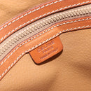 CELINE Macadam Canvas Hand Bag PVC 2way Beige Gold Auth ka512-19