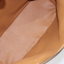 CELINE Macadam Canvas Hand Bag PVC 2way Beige Gold Auth ka512-11