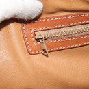 CELINE Macadam Canvas Hand Bag PVC 2way Beige Gold Auth ka512-22