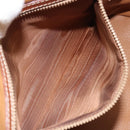 CELINE Macadam Canvas Hand Bag PVC 2way Beige Gold Auth ka512-23