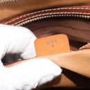 CELINE Macadam Canvas Hand Bag PVC 2way Beige Gold Auth ka512-12