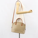 CELINE Macadam Canvas Hand Bag PVC 2way Beige Gold Auth ka512-24