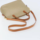 CELINE Macadam Canvas Hand Bag PVC 2way Beige Gold Auth ka512-9