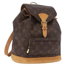 LOUIS VUITTON Monogram Montsouris MM Backpack M51136 LV Auth ka5120-1