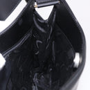 Salvatore Ferragamo Shoulder Bag Patent Black Silver Auth ka5122A-17