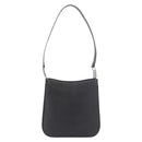 Salvatore Ferragamo Shoulder Bag Patent Black Silver Auth ka5122A-2