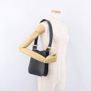Salvatore Ferragamo Shoulder Bag Patent Black Silver Auth ka5122A-21
