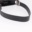 Salvatore Ferragamo Shoulder Bag Patent Black Silver Auth ka5122A-7