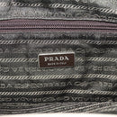 PRADA Tote Bag Leather Beige Silver Auth ka5123-18