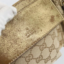 GUCCI GG Canvas Waist Bag Beige Gold 28566 Auth ka5124-16