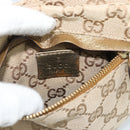 GUCCI GG Canvas Waist Bag Beige Gold 28566 Auth ka5124-17