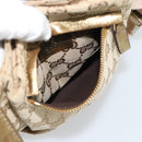 GUCCI GG Canvas Waist Bag Beige Gold 28566 Auth ka5124-18